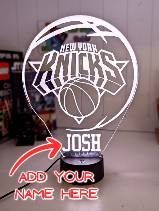 New York Knicks Basketball Team 3d LED Night Light Lamp - KustomboxNight Lights & Ambient LightingKustomboxStandard Size - No Name