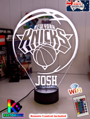 New York Knicks Basketball Team 3d LED Night Light Lamp - KustomboxNight Lights & Ambient LightingKustomboxStandard Size - No Name