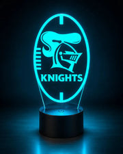 Newcastle Knights Personalised Ball Shaped 3D LED Night Light Name Lamp - KustomboxNight Lights & Ambient LightingKustomboxStandard Size
