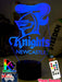 NEWCASTLE KNIGHTS Rugby League Football Club 3D LED Night Light - KustomboxNight Lights & Ambient LightingKustomboxStandard Size