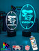 Newcastle Knights Rugby League Footy Club 3D LED Night Light - KustomboxNight Lights & Ambient LightingKustomboxStandard Size