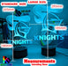 NEWCASTLE KNIGHTS Rugby League Footy Club 3D LED Night Light - KustomboxNight Lights & Ambient LightingKustomboxStandard Size