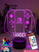 Nintendo Switch Personalised Name Gamer Controller 3d Led Night Light Lamp - KustomboxNight Lights & Ambient LightingKustombox215mm HighBlack Base