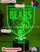 North Sydney Bears ARL Football Team 3D LED Night Light Lamp - KustomboxNight Lights & Ambient LightingKustomboxStandard Size