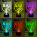 North Sydney Bears ARL Football Team 3D LED Night Light Lamp - KustomboxNight Lights & Ambient LightingKustomboxStandard Size