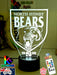North Sydney Bears ARL Football Team 3D LED Night Light Lamp - KustomboxNight Lights & Ambient LightingKustomboxStandard Size