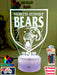North Sydney Bears ARL Football Team 3D LED Night Light Lamp - KustomboxNight Lights & Ambient LightingKustomboxStandard Size