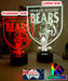 North Sydney Bears ARL Football Team 3D LED Night Light Lamp - KustomboxNight Lights & Ambient LightingKustomboxStandard Size