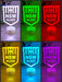 NSW Blues New Logo Banner Rugby League Football LED Night Light Room Lamp Mancave - KustomboxNight Lights & Ambient LightingKustomboxStandard Black Base