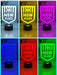 NSW Blues New Logo Banner Rugby League Football LED Night Light Room Lamp Mancave - KustomboxNight Lights & Ambient LightingKustomboxStandard Black Base