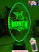 Nth Melbourne Kangaroos Australian Football Club 3D LED Night Light - KustomboxNight Lights & Ambient LightingKustomboxStandard Size