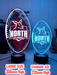 Nth Melbourne Kangaroos Australian Football Club 3D LED Night Light - KustomboxNight Lights & Ambient LightingKustomboxStandard Size