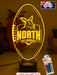 Nth Melbourne Kangaroos Australian Football Club 3D LED Night Light - KustomboxNight Lights & Ambient LightingKustomboxStandard Size