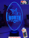 Nth Melbourne Kangaroos Australian Football Club 3D LED Night Light - KustomboxNight Lights & Ambient LightingKustomboxStandard Size