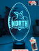 Nth Melbourne Kangaroos Australian Football Club 3D LED Night Light - KustomboxNight Lights & Ambient LightingKustomboxStandard Size