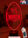 Nth Melbourne Kangaroos Australian Football Club 3D LED Night Light - KustomboxNight Lights & Ambient LightingKustomboxStandard Size