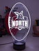 Nth Melbourne Kangaroos Australian Football Club 3D LED Night Light - KustomboxNight Lights & Ambient LightingKustomboxStandard Size