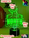 Nth Melbourne Kangaroos Football Club 3D LED Night Light - KustomboxNight Lights & Ambient LightingKustomboxStandard Size