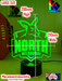 Nth Melbourne Kangaroos Football Club 3D LED Night Light - KustomboxNight Lights & Ambient LightingKustomboxStandard Size