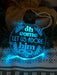 Oh Come Let Us Adore Him Bauble 3d LED Night Light Decoration - KustomboxNight Lights & Ambient LightingKustomboxBauble - Standard Size