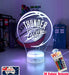 Oklahoma City Thunder Basketball Team 3D LED Night Light - KustomboxNight Lights & Ambient LightingKustomboxStandard Size
