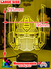 Optimus Prime Tranformers 3D LED Night Light Bedroom Lamp - KustomboxNight Lights & Ambient LightingKustomboxStandard Size - No Name