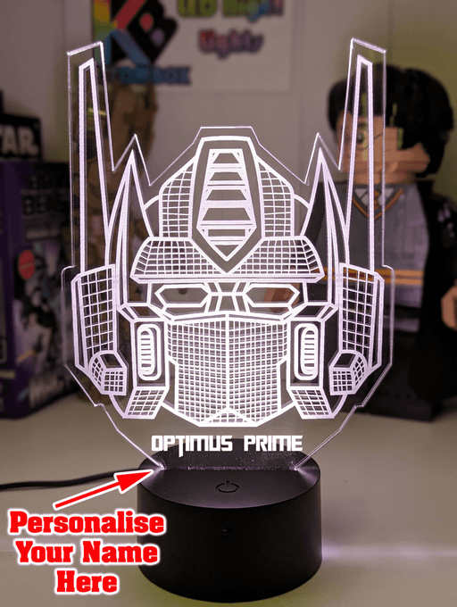 Optimus Prime Tranformers 3D LED Night Light Bedroom Lamp - KustomboxNight Lights & Ambient LightingKustomboxStandard Size - No Name