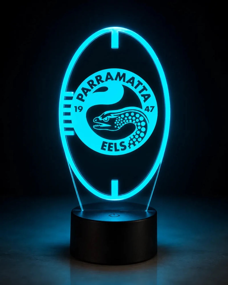 Parramatta Eels Rugby League Club 3D LED Night Light Lamp - KustomboxNight Lights & Ambient LightingKustomboxStandard Size