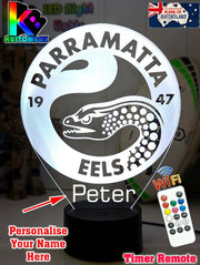 Parramatta EELS Rugby League Football Club 3D LED Night Light - KustomboxNight Lights & Ambient LightingKustomboxStandard Size