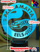 Parramatta EELS Rugby League Football Club 3D LED Night Light - KustomboxNight Lights & Ambient LightingKustomboxStandard Size