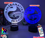 Parramatta EELS Rugby League Football Club 3D LED Night Light - KustomboxNight Lights & Ambient LightingKustomboxStandard Size