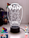Paw Patrol Gang Personalised Name 3D LED Night Light Lamp - KustomboxNight Lights & Ambient LightingKustomboxStandard Size - No Name