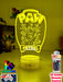 Paw Patrol Gang Personalised Name 3D LED Night Light Lamp - KustomboxNight Lights & Ambient LightingKustomboxStandard Size - No Name