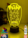 Paw Patrol Gang Personalised Name 3D LED Night Light Lamp - KustomboxNight Lights & Ambient LightingKustomboxStandard Size - No Name