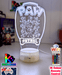 Paw Patrol Gang Personalised Name 3D LED Night Light Lamp - KustomboxNight Lights & Ambient LightingKustomboxStandard Size - No Name