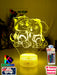 Paw Patrol Skye & Everest Personalised Name 3D LED Night Light Lamp - KustomboxNight Lights & Ambient LightingKustomboxStandard Size - No Name