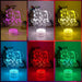 Paw Patrol Skye & Everest Personalised Name 3D LED Night Light Lamp - KustomboxNight Lights & Ambient LightingKustomboxStandard Size - No Name