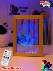 Peace Love Friendship Personalised Name Timber Frame USB 3D LED Night Light Lamp - KustomboxNight Lights & Ambient LightingKustomboxTimber Frame Light - $34.99