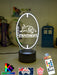 Penrith Panthers Rugby League Club 3D LED Night Light - KustomboxNight Lights & Ambient LightingKustomboxStandard Size