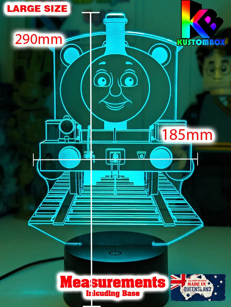Percy Green Saddle Tank Engine 3D LED Night Light Lamp - KustomboxNight Lights & Ambient LightingKustomboxStandard Size