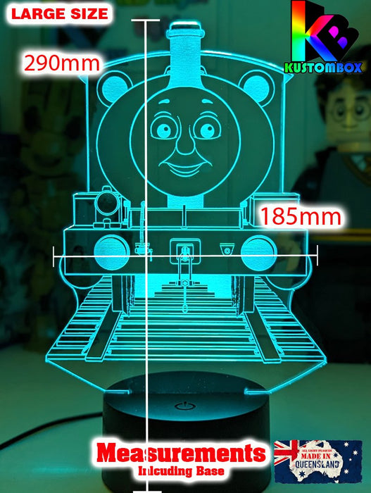 Percy Green Saddle Tank Engine 3D LED Night Light Lamp - KustomboxNight Lights & Ambient LightingKustomboxStandard Size