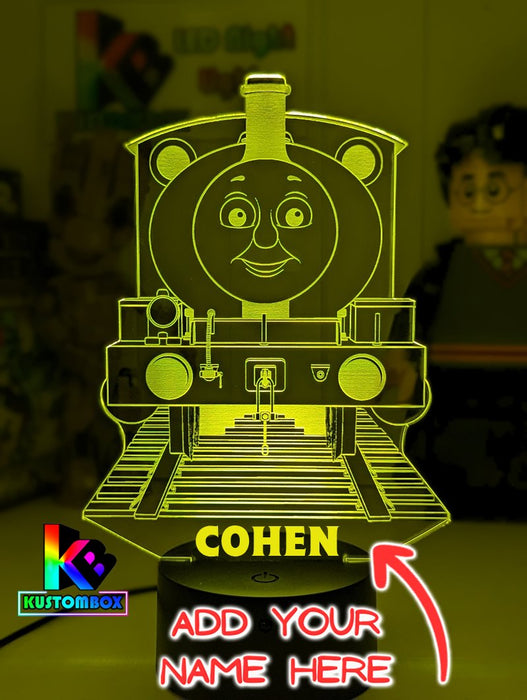 Percy Green Saddle Tank Engine 3D LED Night Light Lamp - KustomboxNight Lights & Ambient LightingKustomboxStandard Size