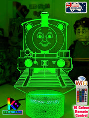 Percy Green Saddle Tank Engine 3D LED Night Light Lamp - KustomboxNight Lights & Ambient LightingKustomboxStandard Size