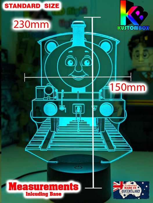 Percy Green Saddle Tank Engine 3D LED Night Light Lamp - KustomboxNight Lights & Ambient LightingKustomboxStandard Size