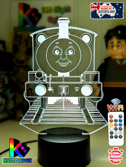 Percy Green Saddle Tank Engine 3D LED Night Light Lamp - KustomboxNight Lights & Ambient LightingKustomboxStandard Size