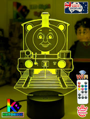 Percy Green Saddle Tank Engine 3D LED Night Light Lamp - KustomboxNight Lights & Ambient LightingKustomboxStandard Size