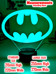 Personalised Batman Gotham Skylight Symbol 3D LED Night Light 16 Colours - KustomboxNight Lights & Ambient LightingKustomboxStandard Size - No Name