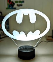 Personalised Batman Gotham Skylight Symbol 3D LED Night Light 16 Colours - KustomboxNight Lights & Ambient LightingKustomboxStandard Size - No Name