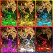 Personalised Buzz & Woody Christmas Tree Bauble 3D LED Light Decoration - KustomboxNight Lights & Ambient LightingKustomboxS3 The Gang Standard