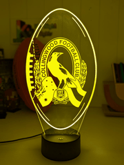 Personalised Collingwood Magpies Old Logo Ball - Shaped 3D LED Night Light AFL Lamp - KustomboxNight Lights & Ambient LightingKustomboxStandard Size